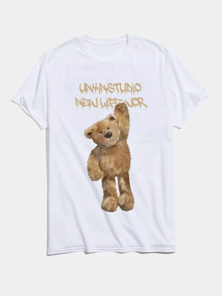 Teddy Bear Graphic T-Shirts sold by Hoooyi product image thumbnail 2