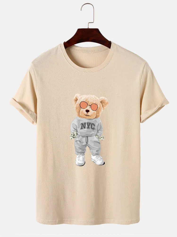 Rich Bear Print T-Shirt sold by Hoooyi product image thumbnail 2