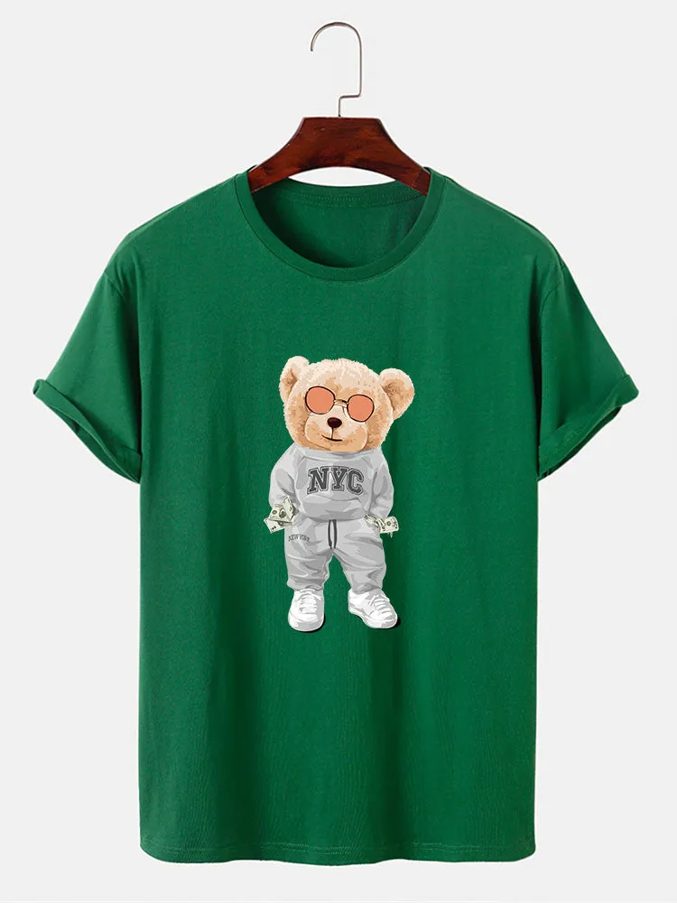 Rich Bear Print T-Shirt sold by Hoooyi product image thumbnail 5