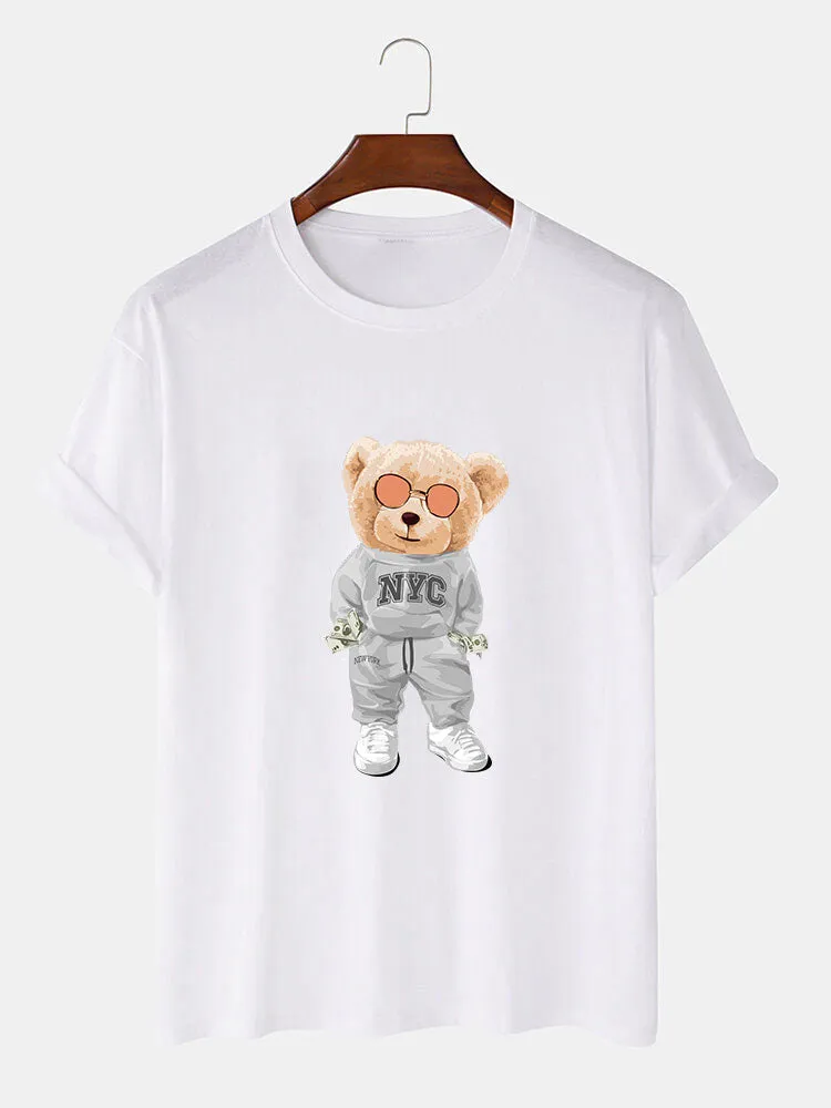 Rich Bear Print T-Shirt sold by Hoooyi product image thumbnail 3