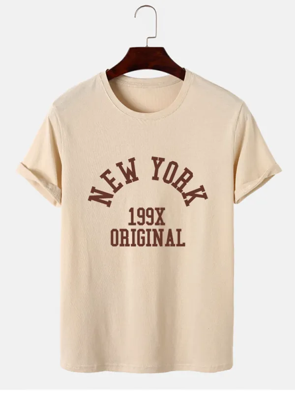 New York Print T-Shirt sold by Hoooyi
