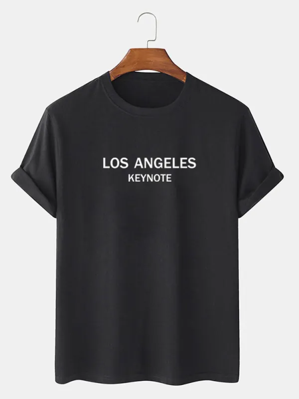 Los Angeles Print T-Shirt made by Hoooyi