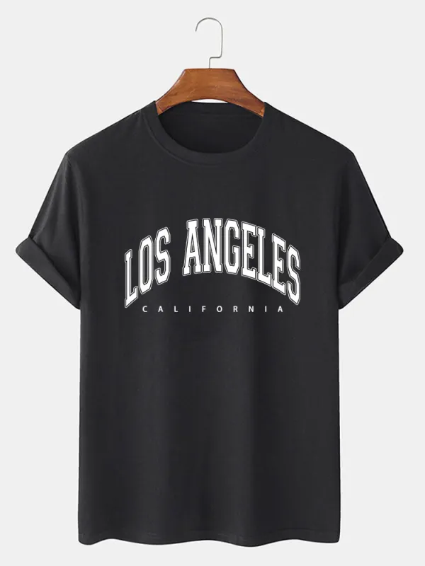 Los Angeles Print T-Shirt sold by Hoooyi