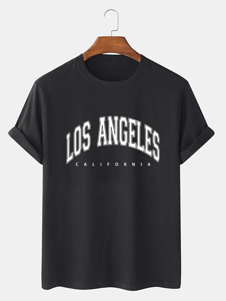 Los Angeles Print T-Shirt sold by Hoooyi