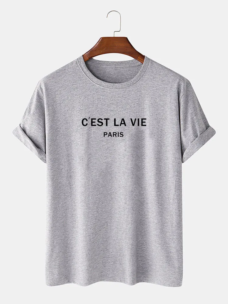 Paris Letter Print T-Shirt sold by Hoooyi product image thumbnail 5