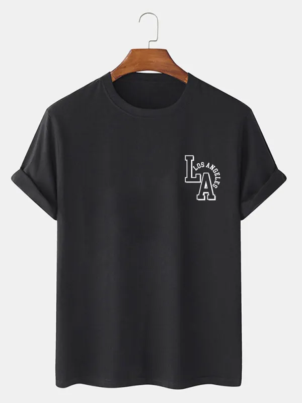 LA  Print T-Shirt sold by Hoooyi