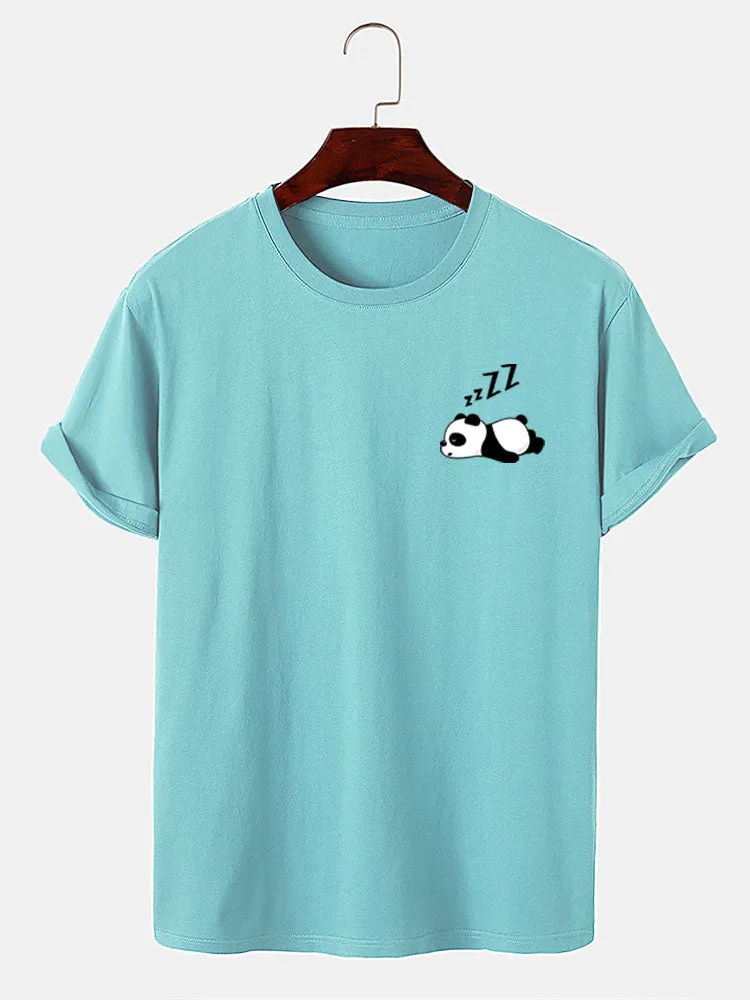 Lazy Panda Print T-Shirt sold by Hoooyi product image thumbnail 5