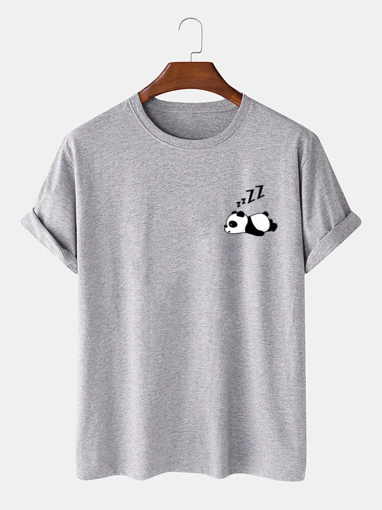 Lazy Panda Print T-Shirt sold by Hoooyi product image thumbnail 2