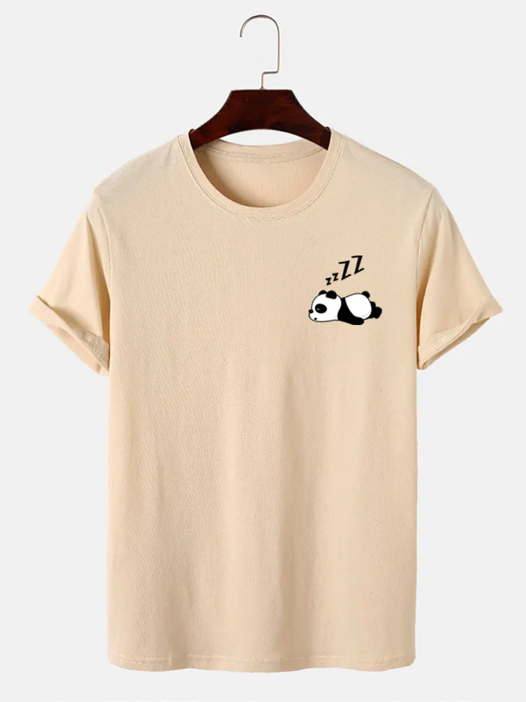 Lazy Panda Print T-Shirt sold by Hoooyi product image thumbnail 3