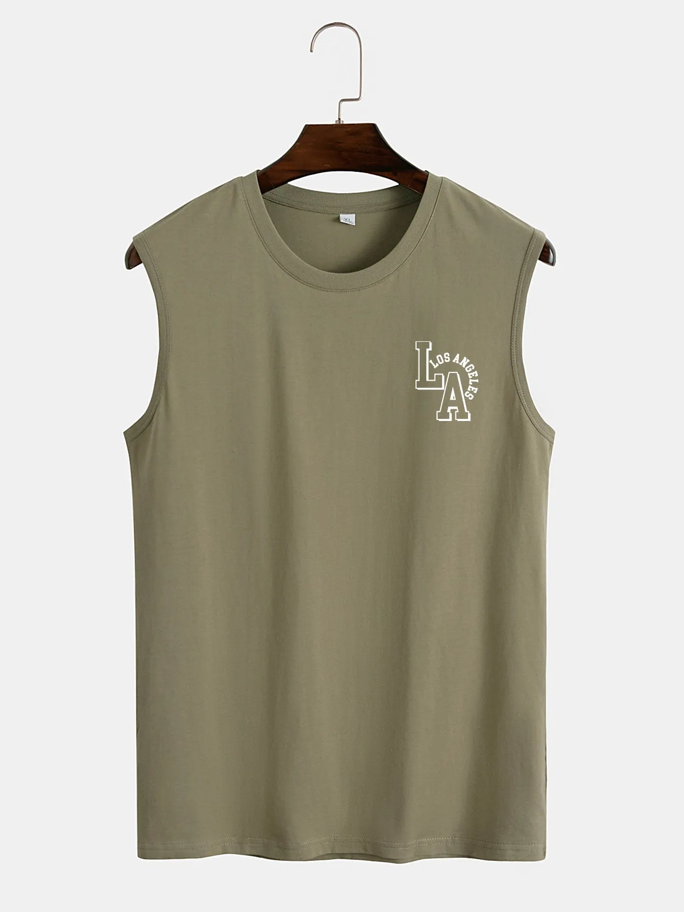 LA Letter Print Tank Top sold by Hoooyi product image thumbnail 4