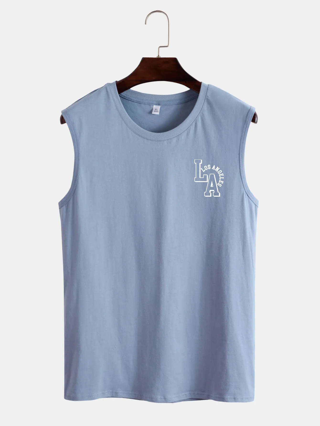 LA Letter Print Tank Top sold by Hoooyi product image thumbnail 5