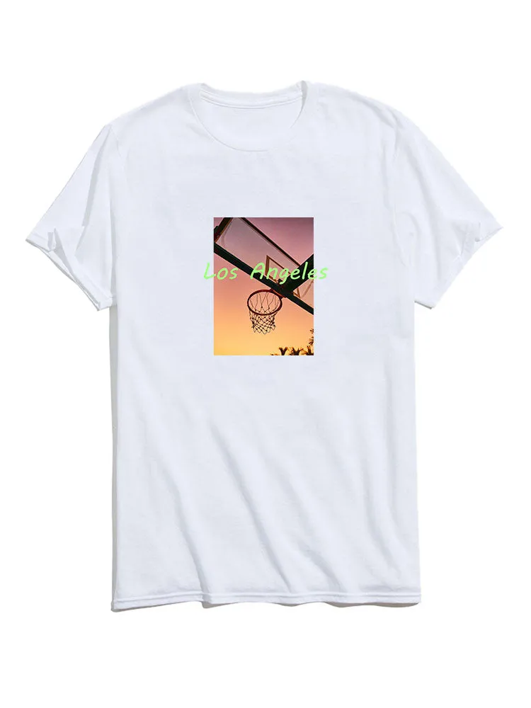 Graphic And Slogan Print T-Shirts sold by Hoooyi