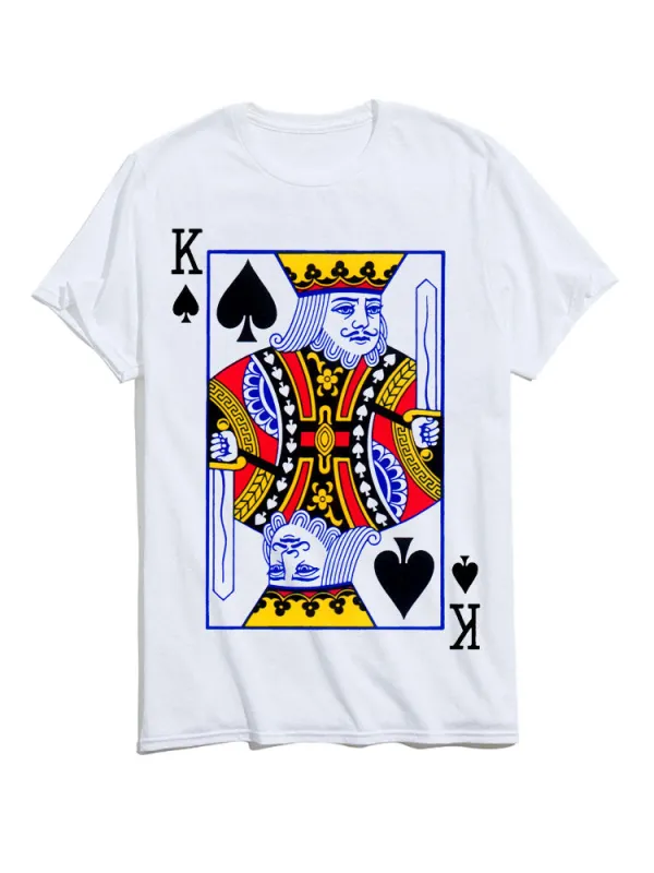King of Spades Poker Graphic T-Shirts sold by Hoooyi