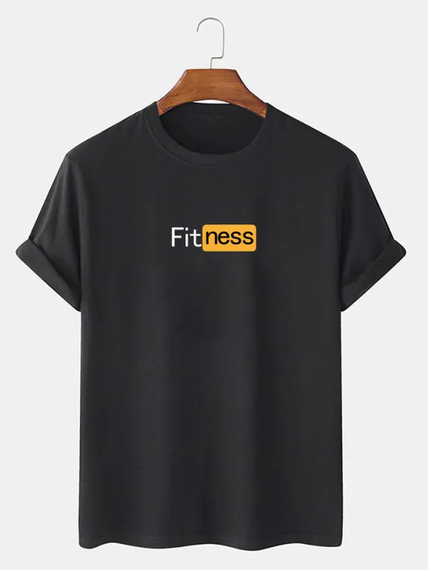 Fitness Print T-Shirt sold by Hoooyi