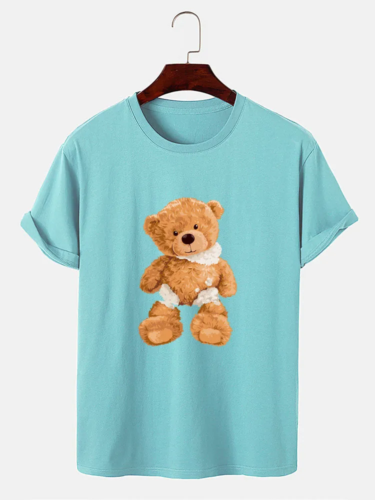 Damaged Bear Print T-Shirt sold by Hoooyi product image thumbnail 5