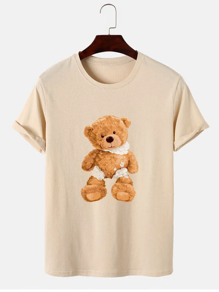 Damaged Bear Print T-Shirt sold by Hoooyi product image thumbnail 3