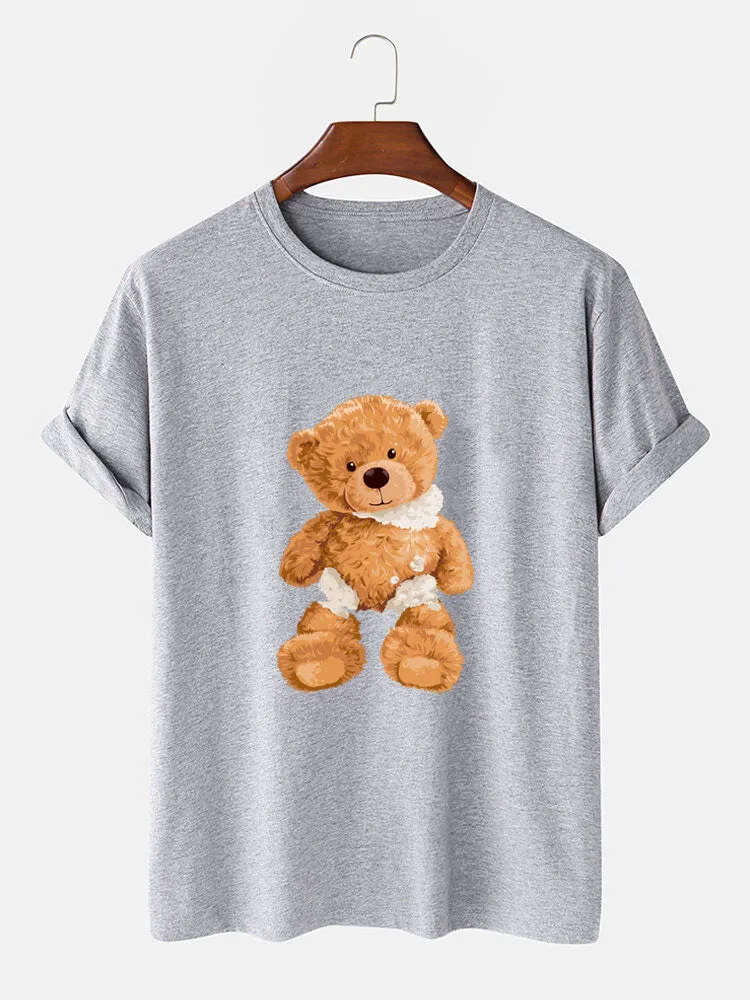 Damaged Bear Print T-Shirt sold by Hoooyi product image thumbnail 4