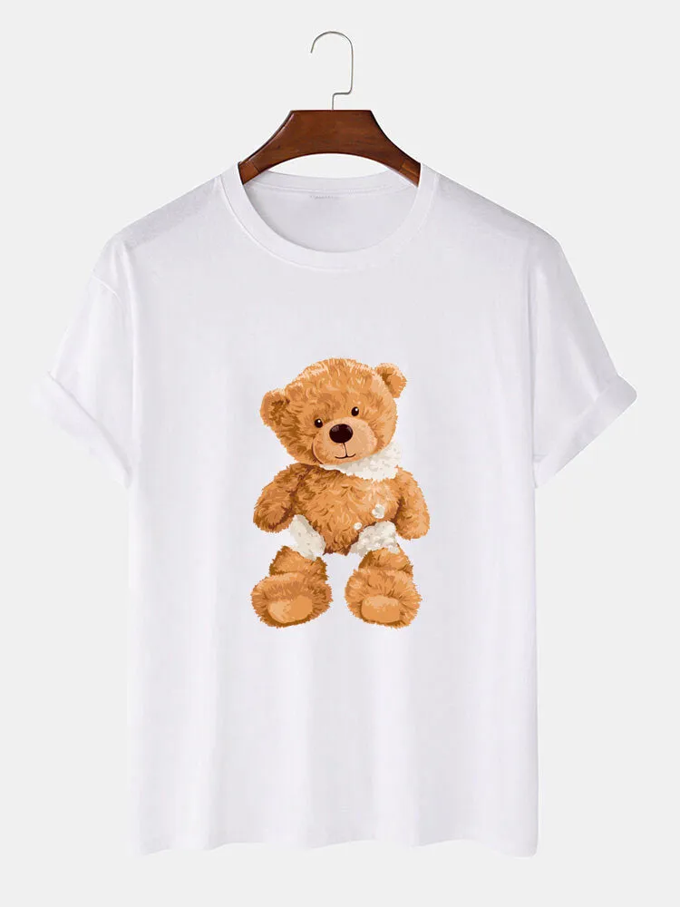 Damaged Bear Print T-Shirt sold by Hoooyi product image thumbnail 2