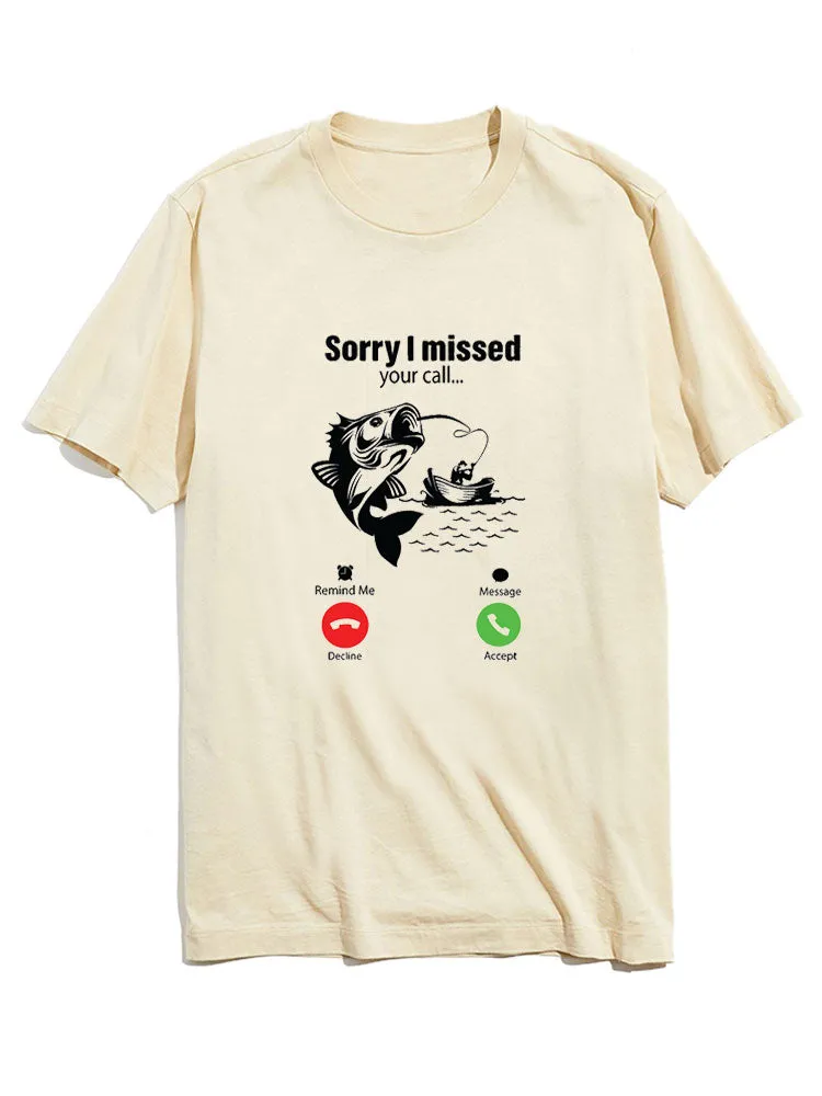 Fishing Print T-Shirt sold by Hoooyi product image thumbnail 2