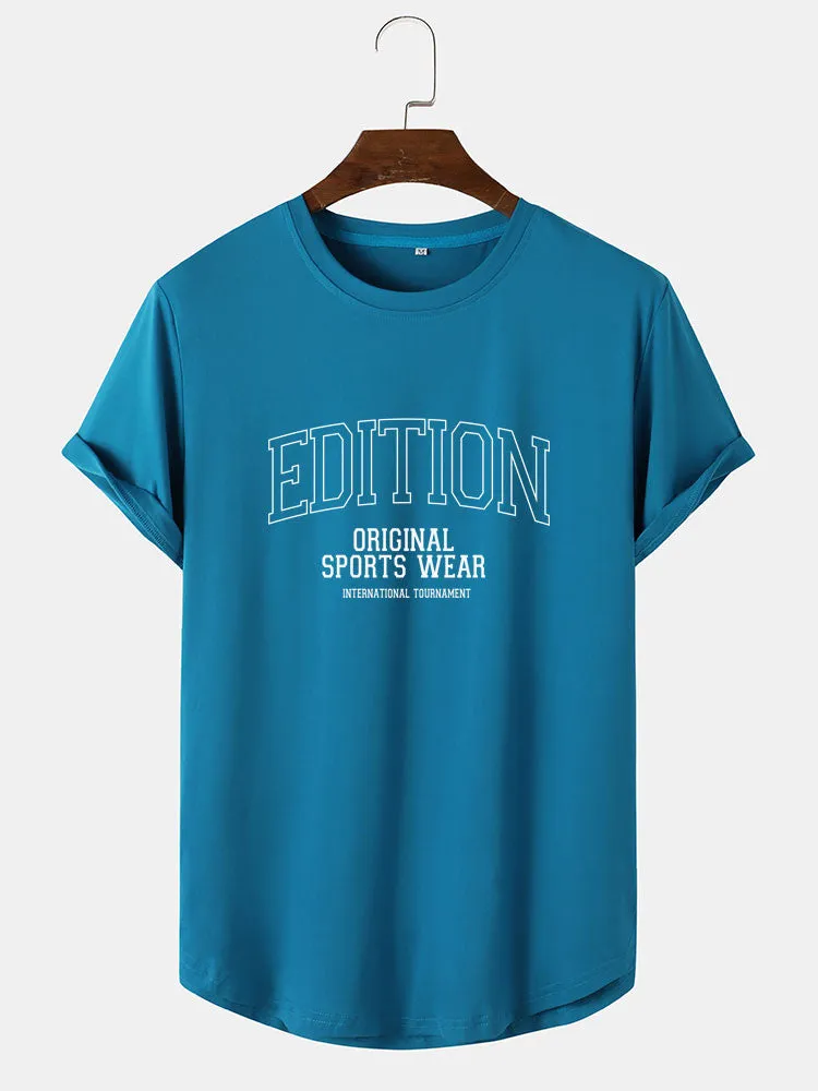 Edition Letter Print T-Shirt sold by Hoooyi product image thumbnail 3