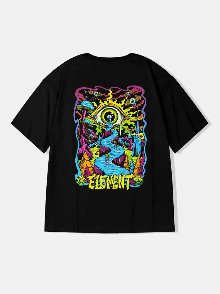 Fantasy Mushroom Graphic Cotton T-Shirts sold by Hoooyi product image thumbnail 2