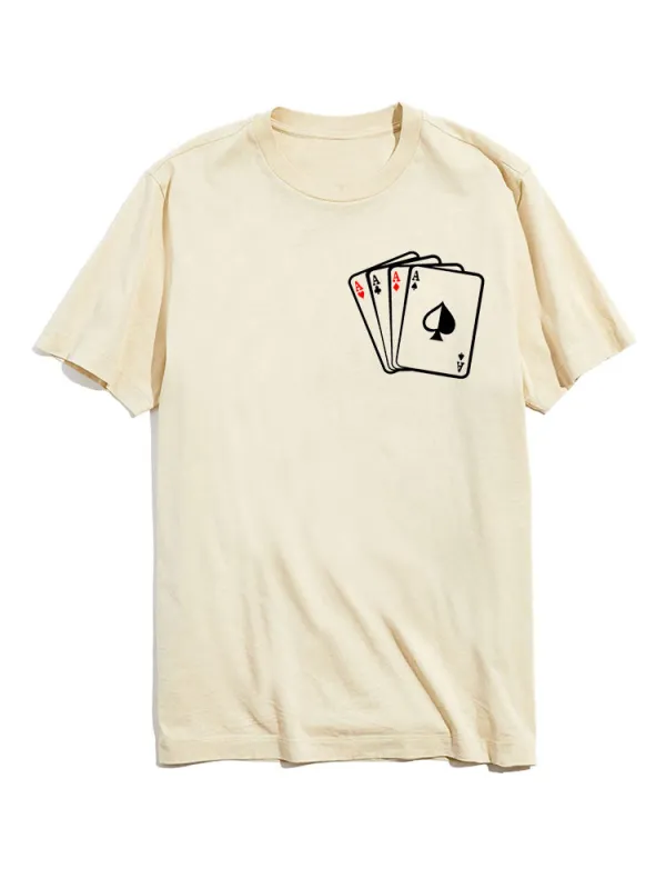 Four Aces of Pokers Graphic T-Shirts sold by Hoooyi