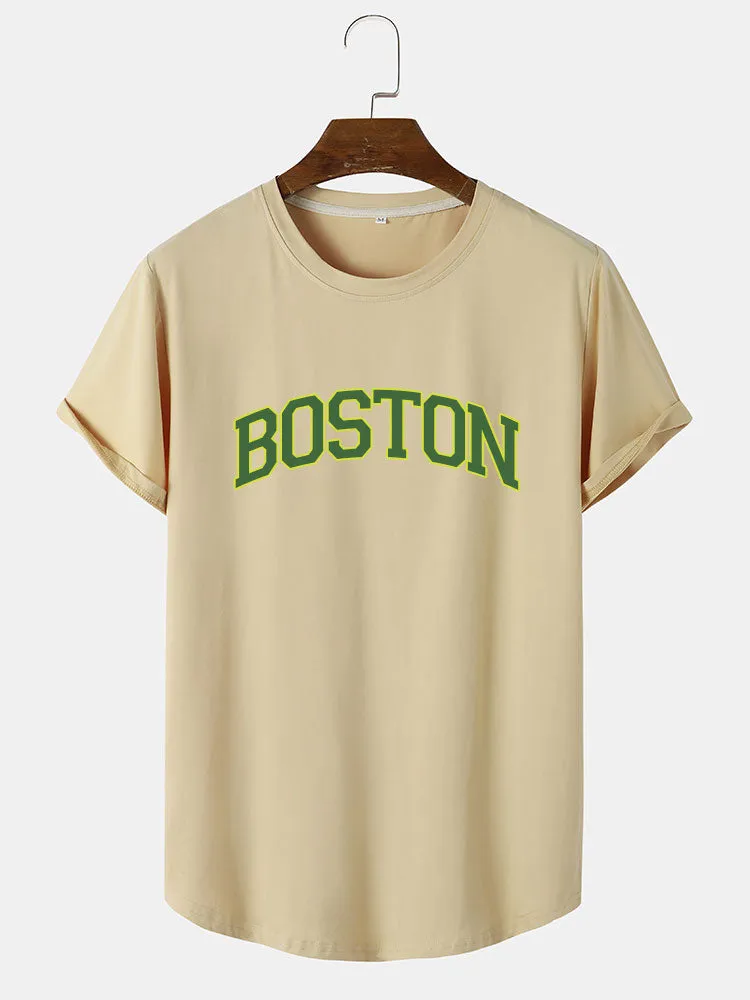 Boston Green Print T-Shirt sold by Hoooyi product image thumbnail 2