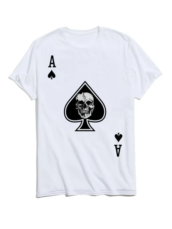 Ace of Spades Poker Graphic T-Shirts sold by Hoooyi