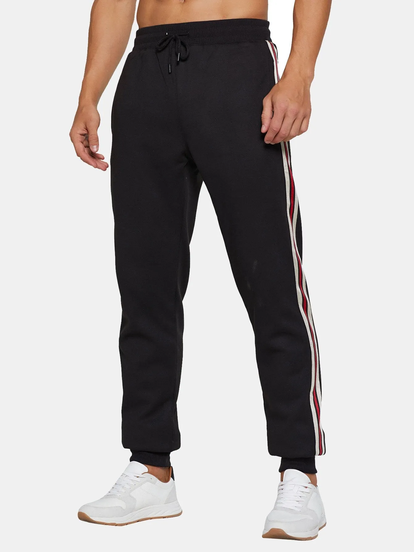Teddy Lined Side Stripe Joggers sold by Hoooyi product image thumbnail 3