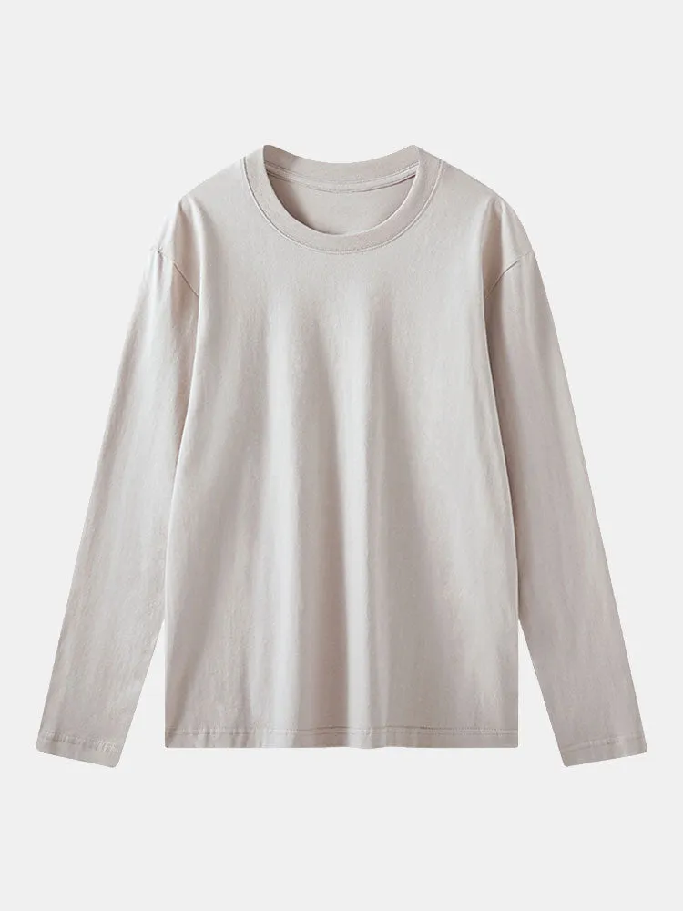 Basic Long Sleeve T-Shirt sold by Hoooyi product image thumbnail 3