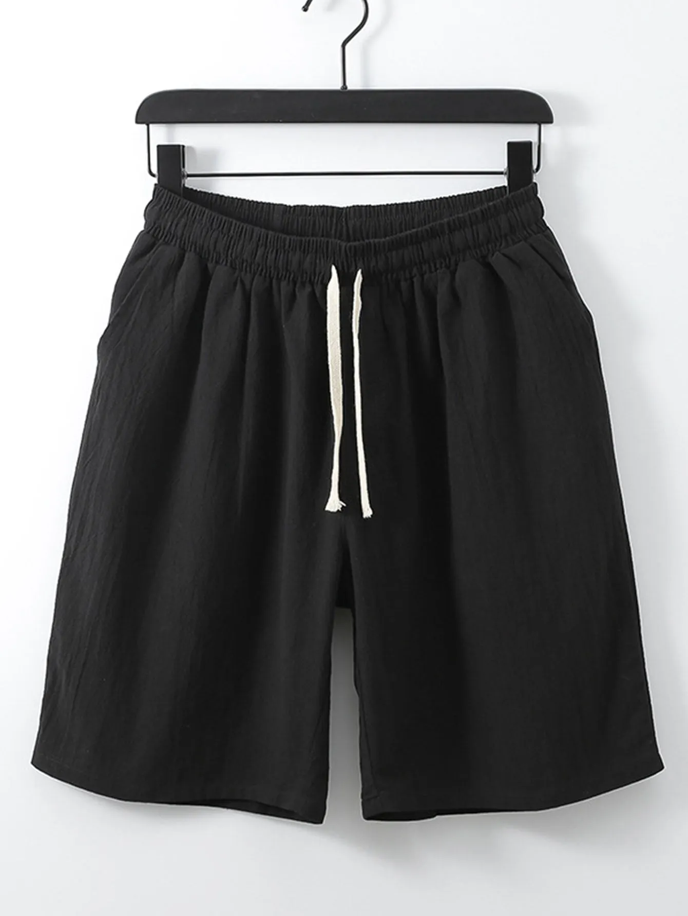 Man Cotton Drawstring Shorts sold by Hoooyi product image thumbnail 3