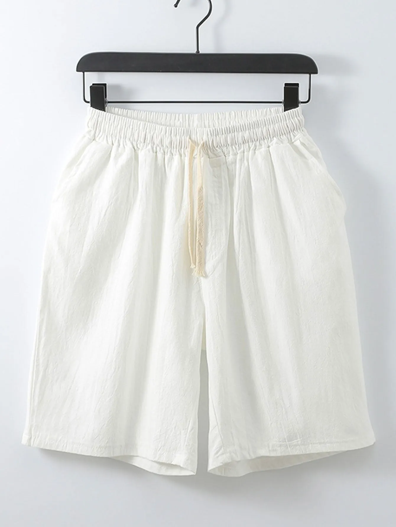Man Cotton Drawstring Shorts sold by Hoooyi product image thumbnail 2