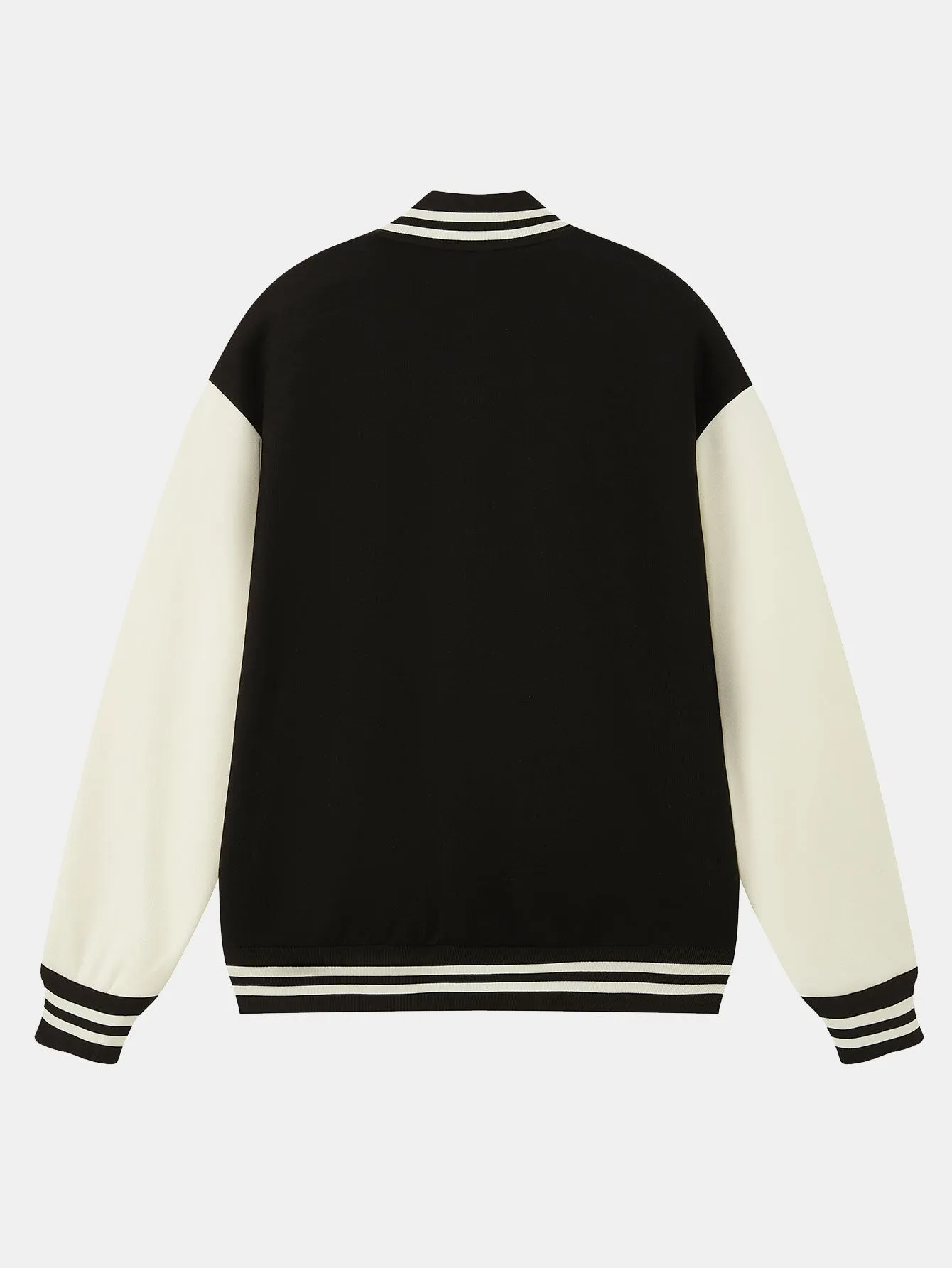 Jersey Contrast Preppy Jacket sold by Hoooyi product image thumbnail 2