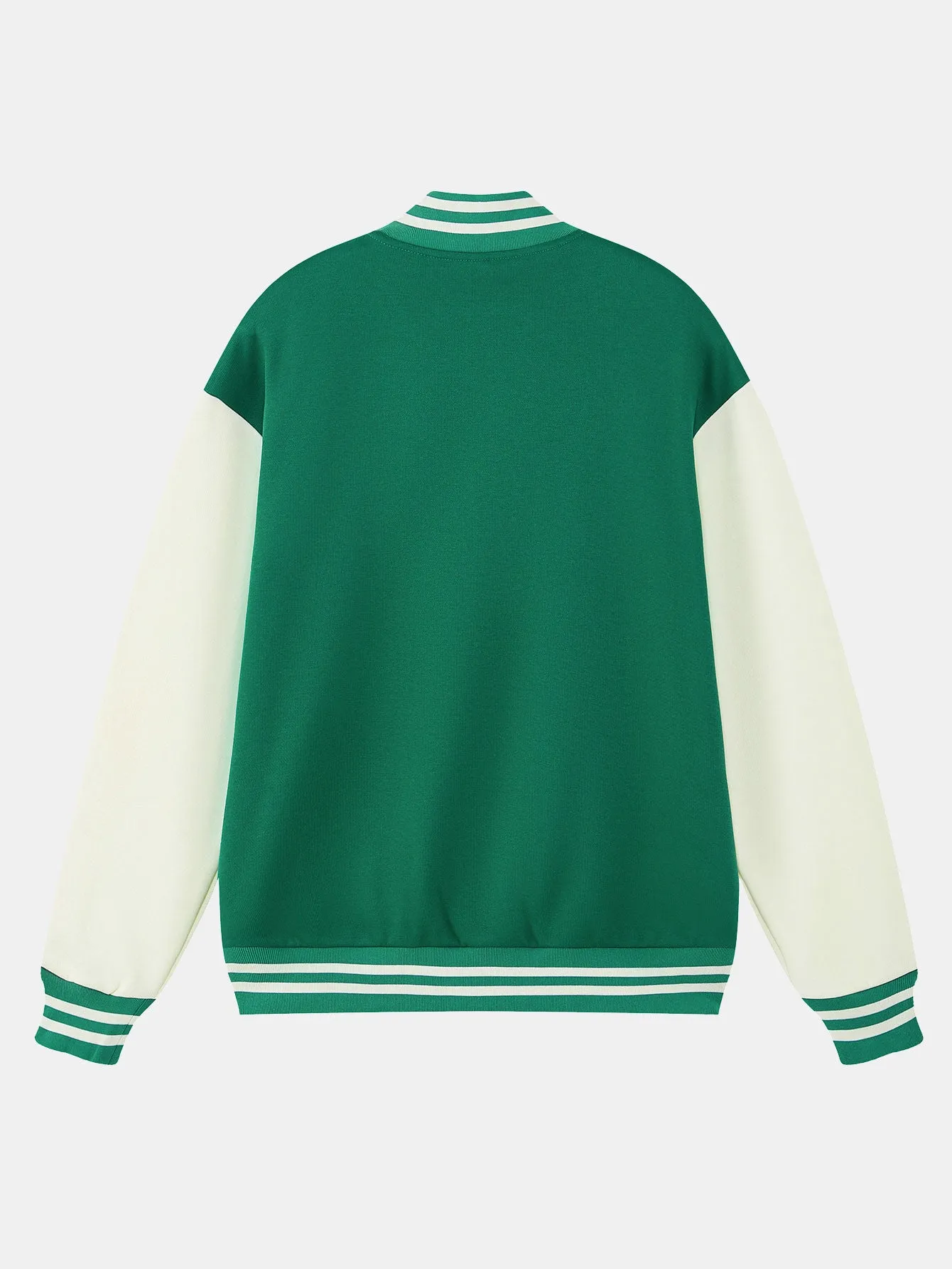 Jersey Contrast Preppy Jacket sold by Hoooyi product image thumbnail 4