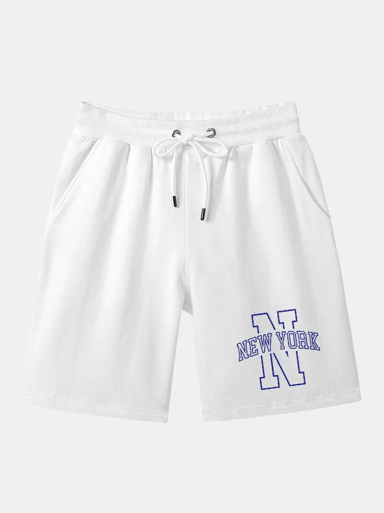 New York Print Mid Length Shorts sold by Hoooyi product image thumbnail 2