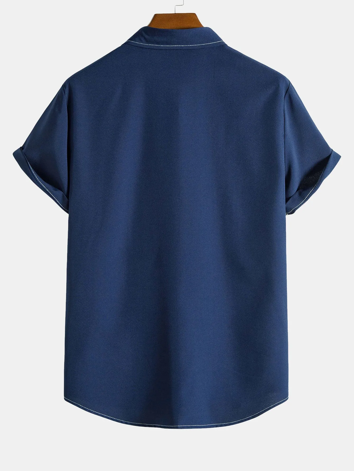 Man Regular Fit Button Up Shirt sold by Hoooyi product image thumbnail 5