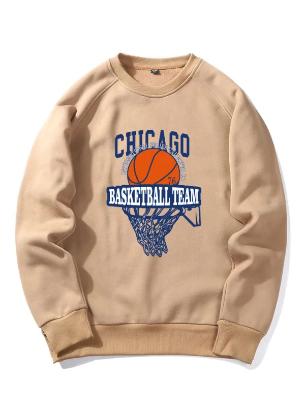 Chicago Basketball Print Sweatshirts made by Hoooyi