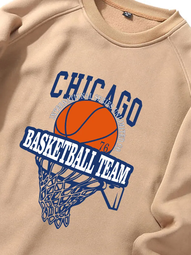 Chicago Basketball Print Sweatshirts sold by Hoooyi product image thumbnail 2