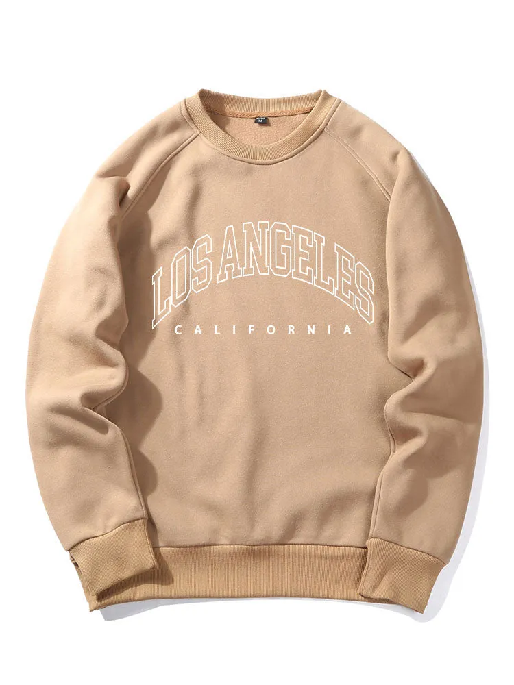 Los Angeles Letter Print Sweatshirt sold by Hoooyi product image thumbnail 2