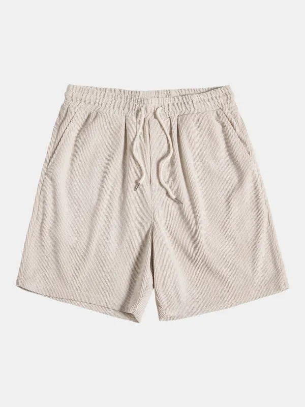 Corduroy Drawstring Shorts sold by Hoooyi
