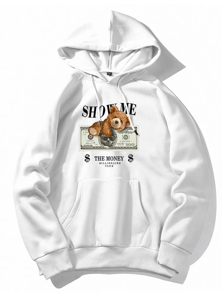 Money Bear Print Hoodie sold by Hoooyi product image thumbnail 5