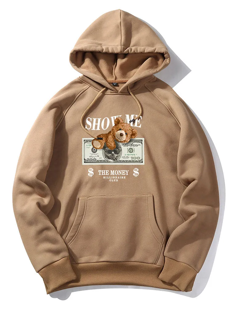Money Bear Print Hoodie sold by Hoooyi product image thumbnail 3