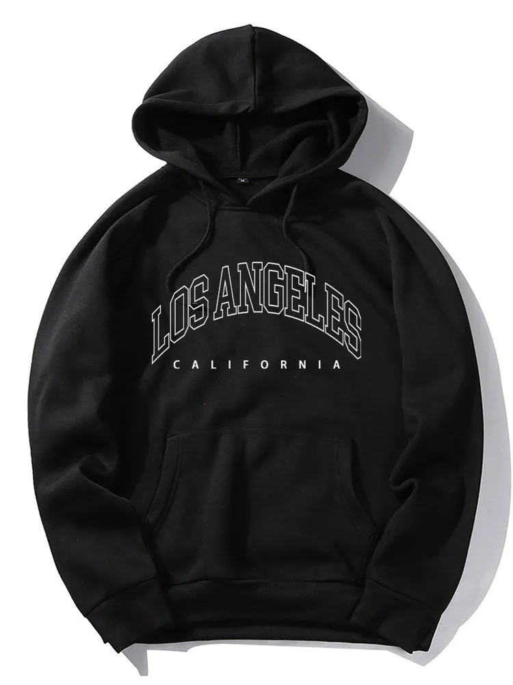 Los Angeles Letter Graphic Hoodies sold by Hoooyi