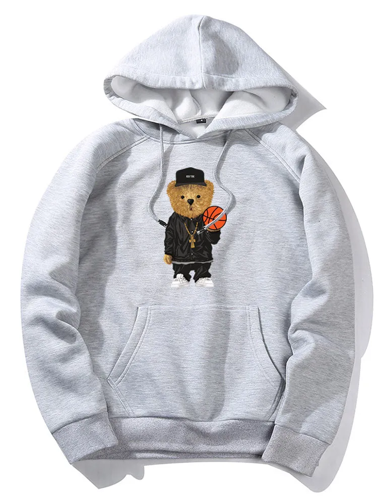 Basketball Bear Print Hoodie sold by Hoooyi product image thumbnail 5