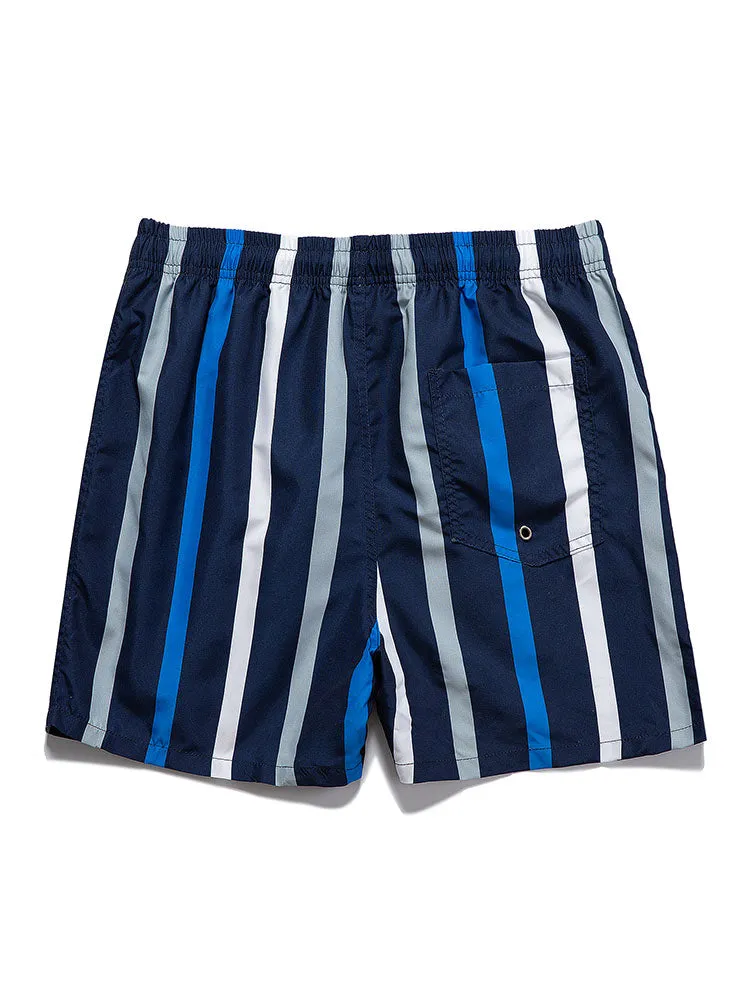 Vertical Striped Print Swim Shorts sold by Hoooyi product image thumbnail 2