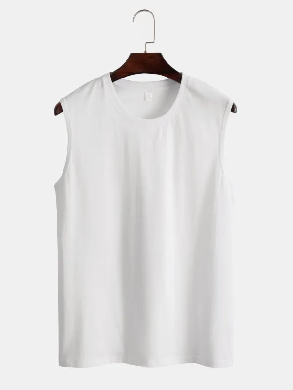 Man Basic Tank Top sold by Hoooyi