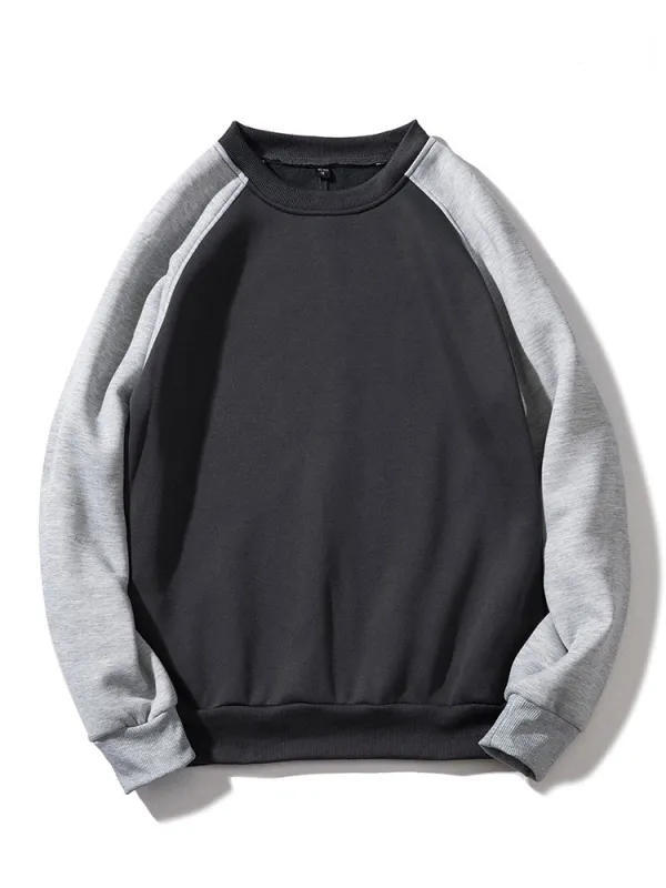 Colorblock Multicolor Sweatshirts made by Hoooyi