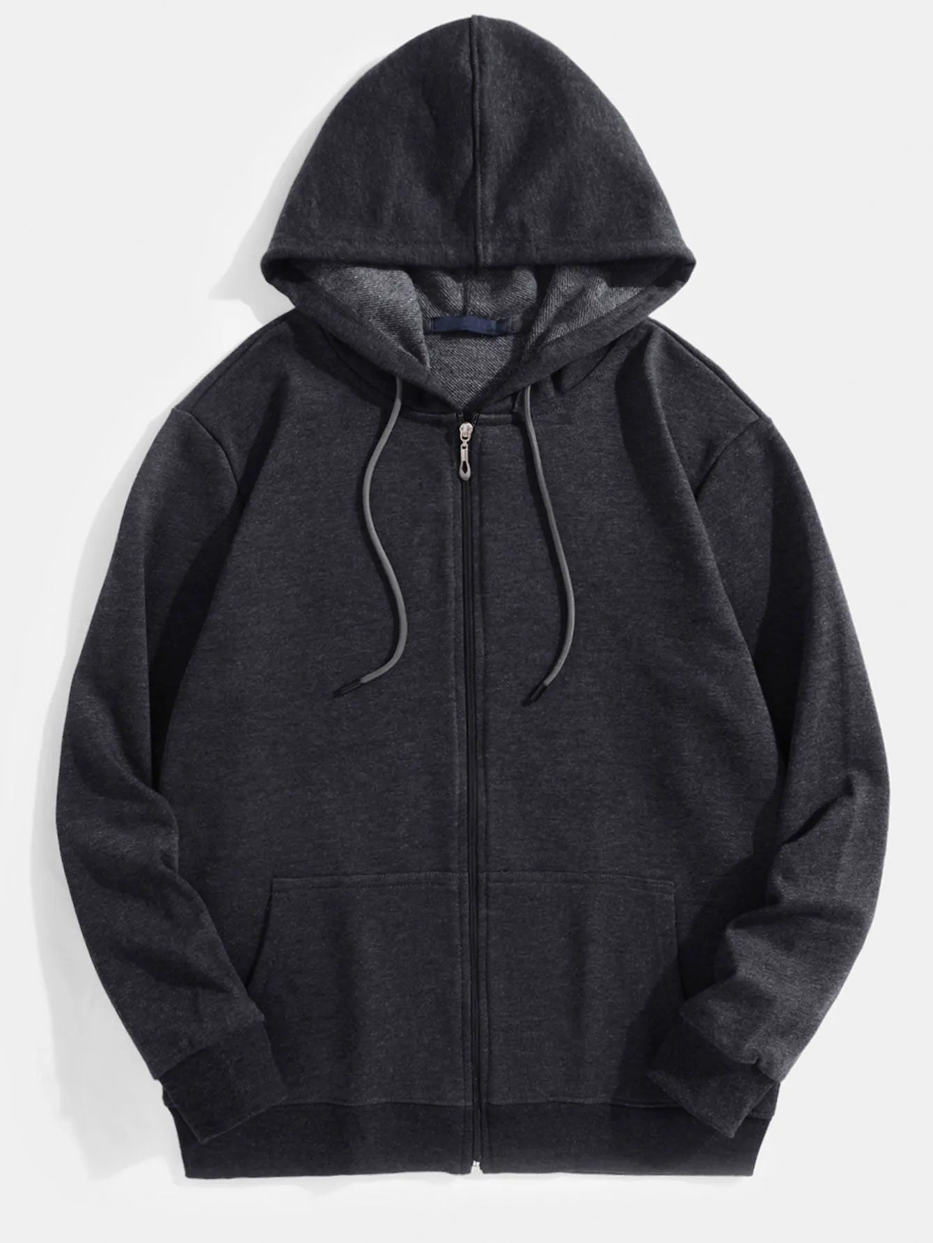 Basic Zip Through Hoodie sold by Hoooyi product image thumbnail 5