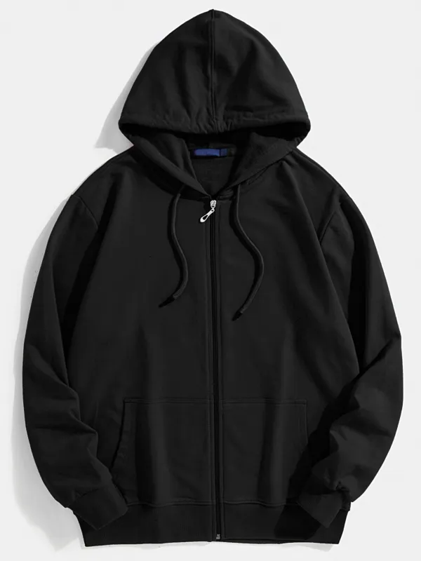 Basic Zip Through Hoodie made by Lonely Ghost