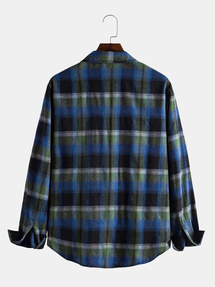 Men Plaid Button Up Shirt sold by Hoooyi product image thumbnail 2